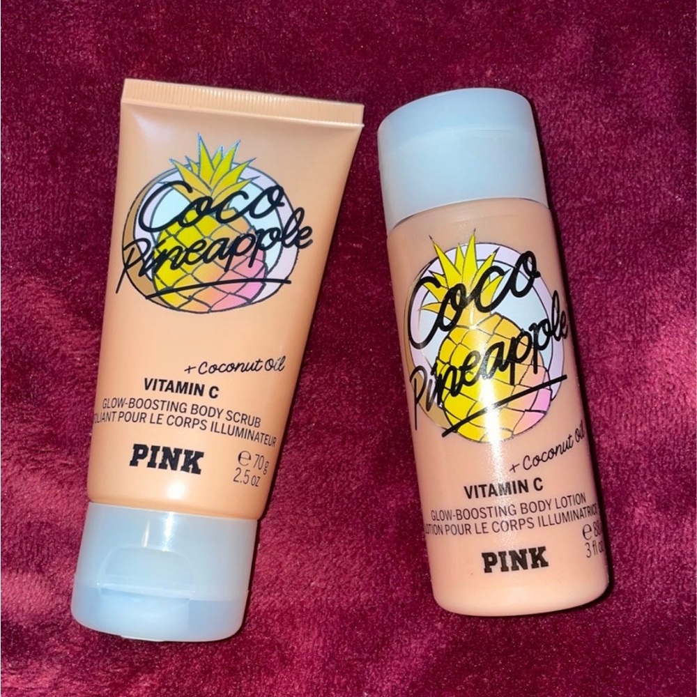 NEW. Vs pink mini coco pineapple set